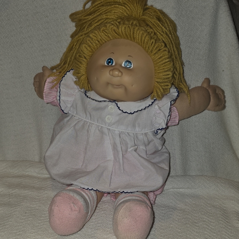 Charming Doll with Blonde Hair and Pink Dress